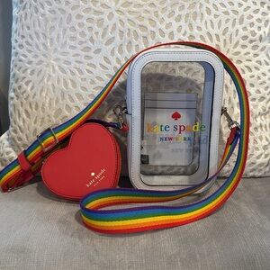 Kate Spade Phone Crossbody Rainbow Strap 🌈